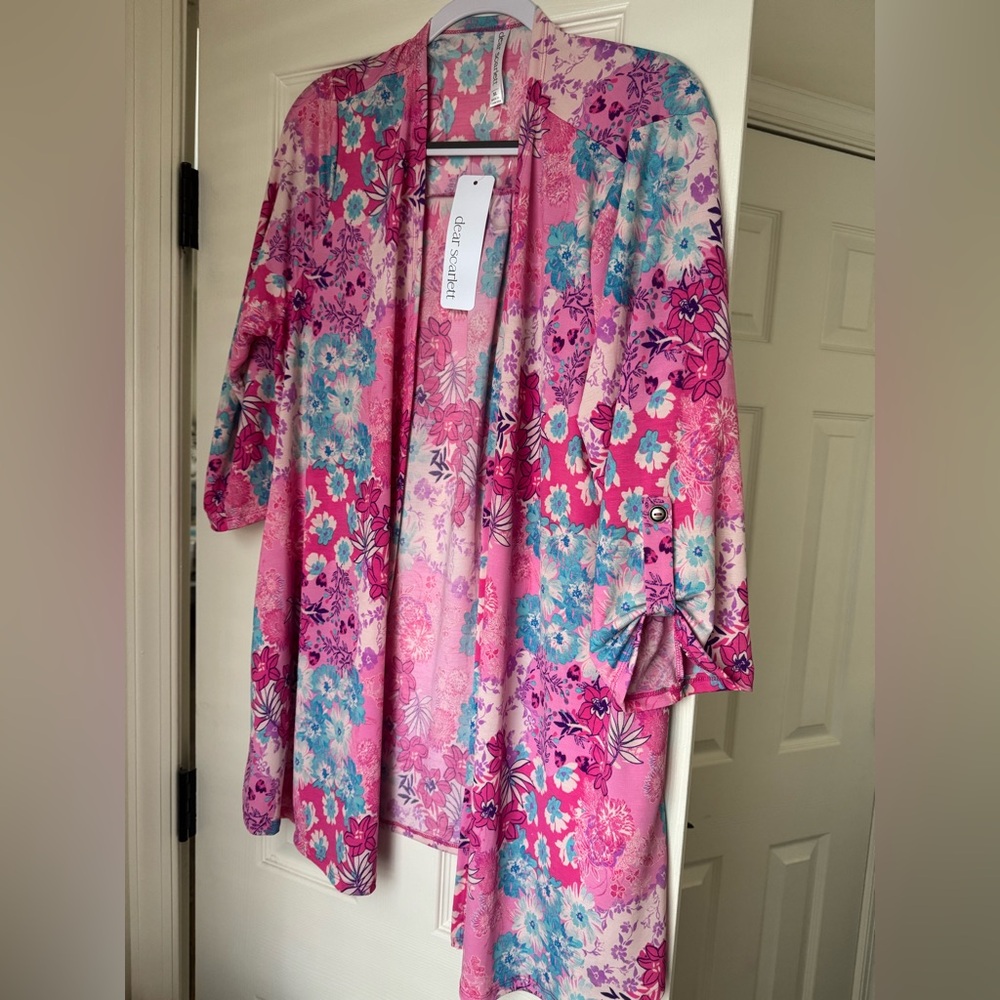 Vibrant Floral Women's Kimono Robe
